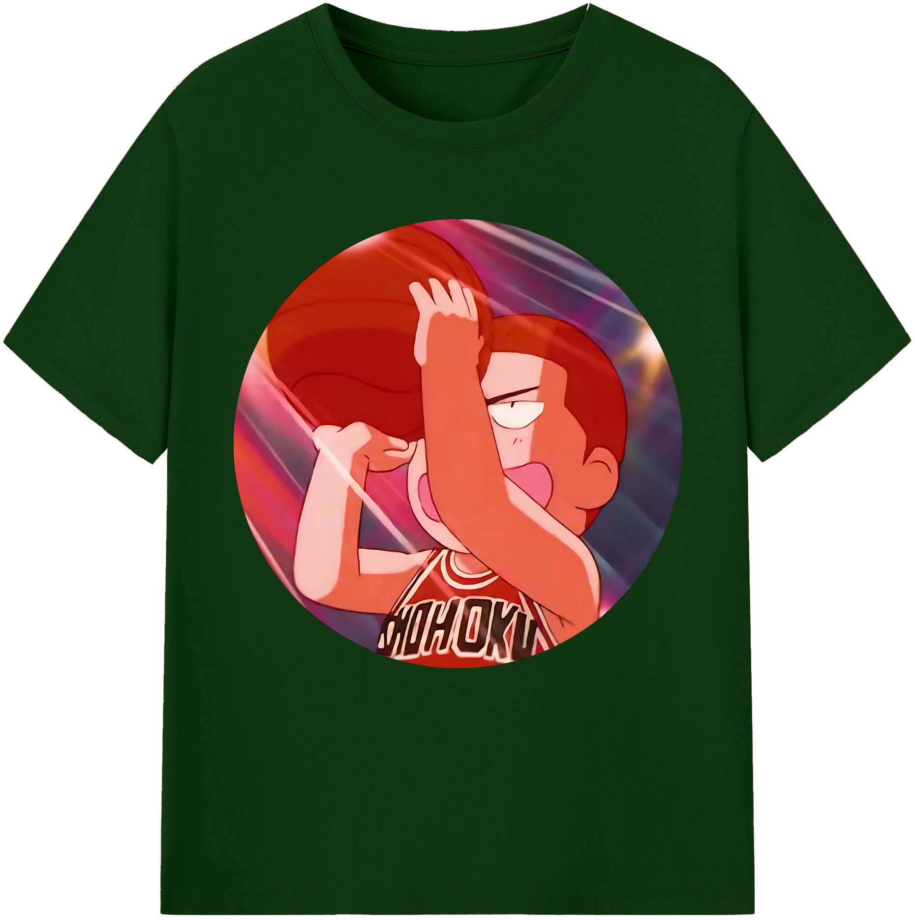 SLAM DUNK／スラムダンク 綿100％半袖Tシャツ（フロントプリント）